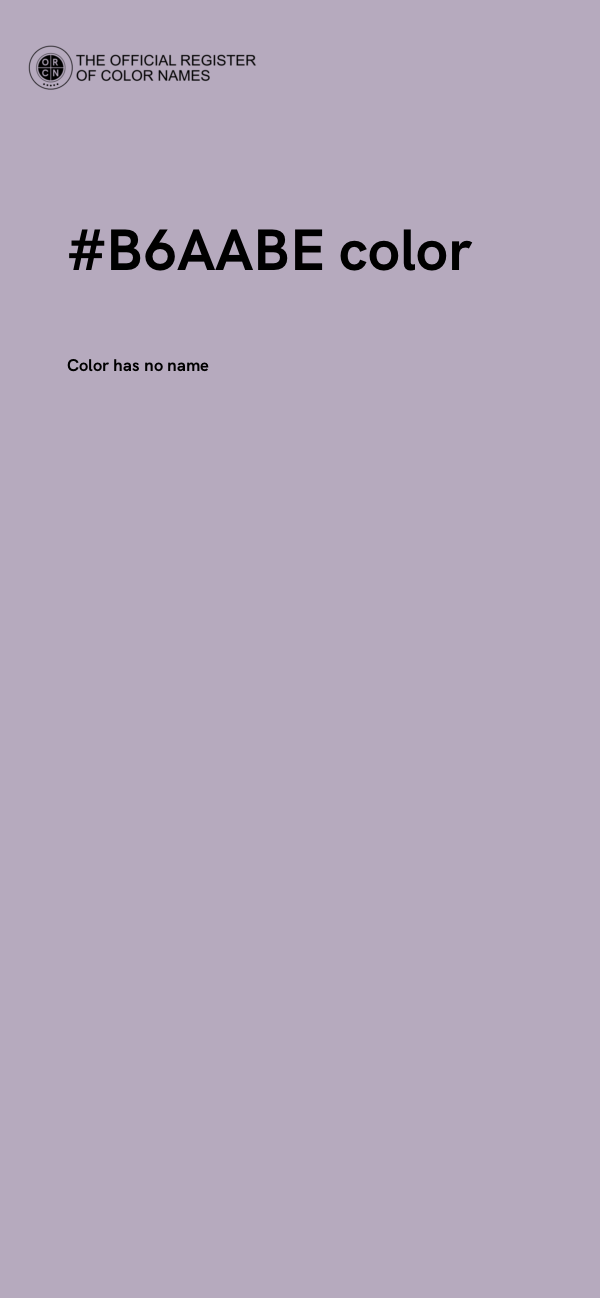 #B6AABE color image