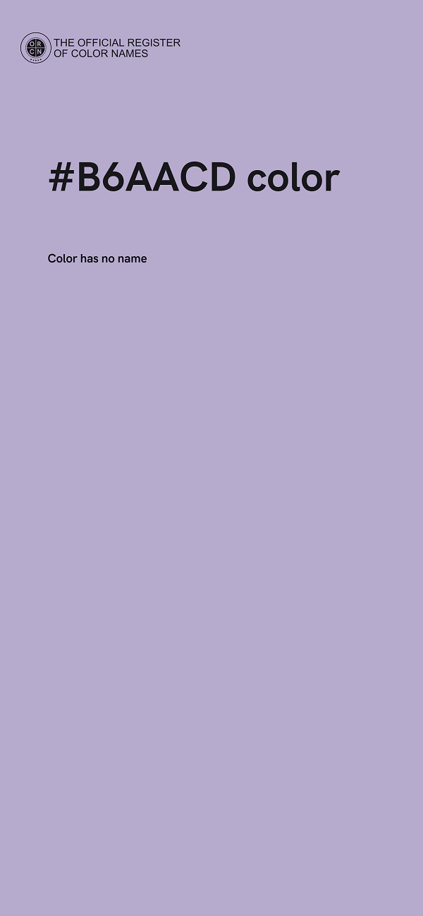 #B6AACD color image