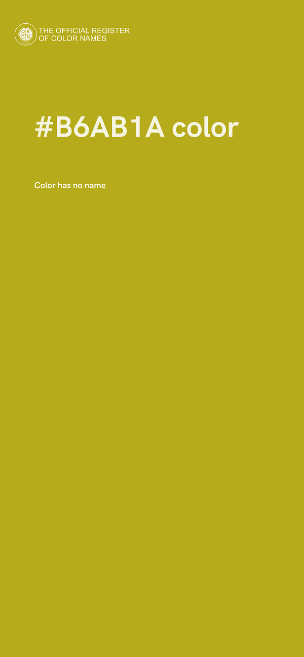 #B6AB1A color image