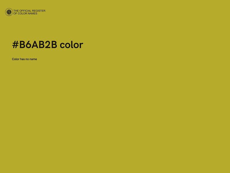 #B6AB2B color image