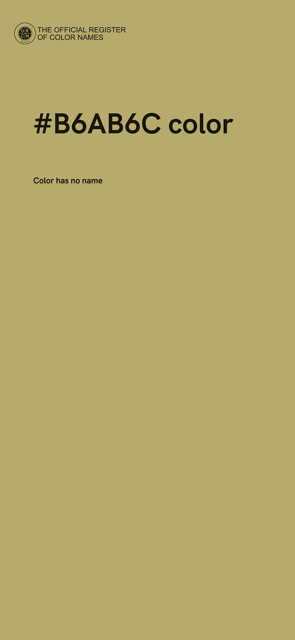 #B6AB6C color image