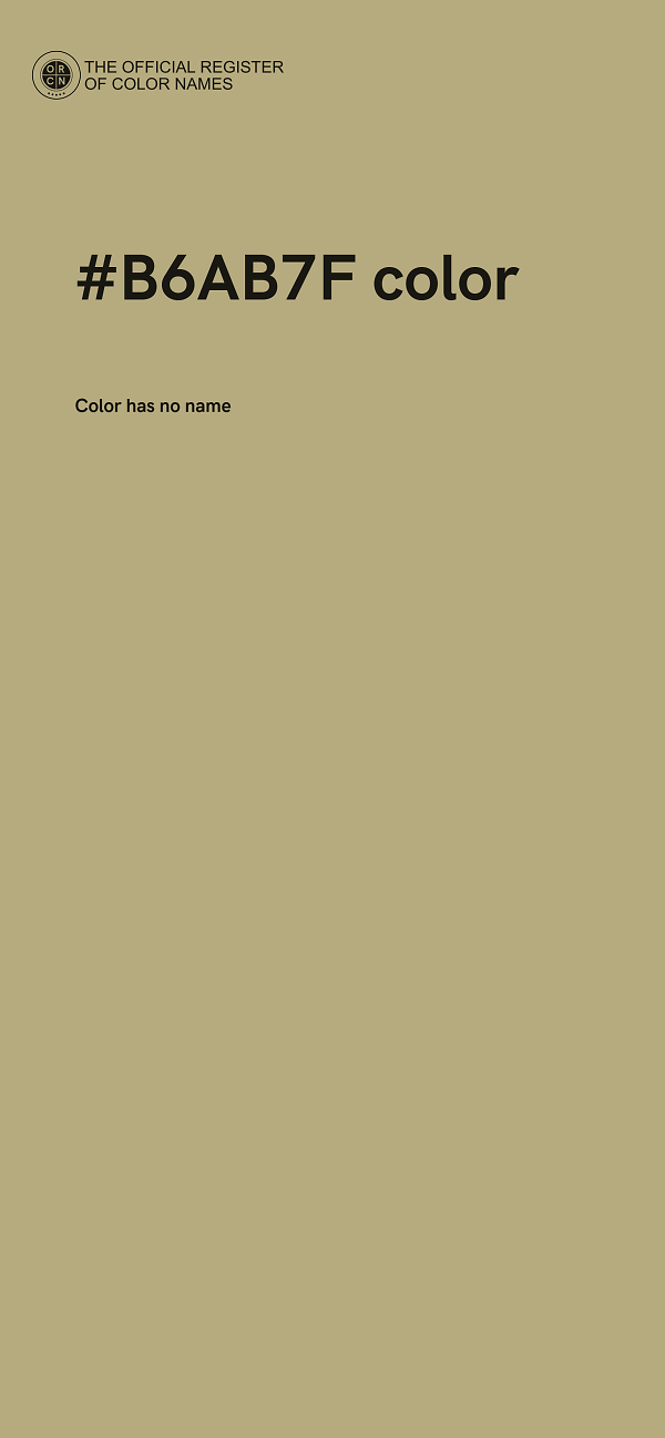 #B6AB7F color image