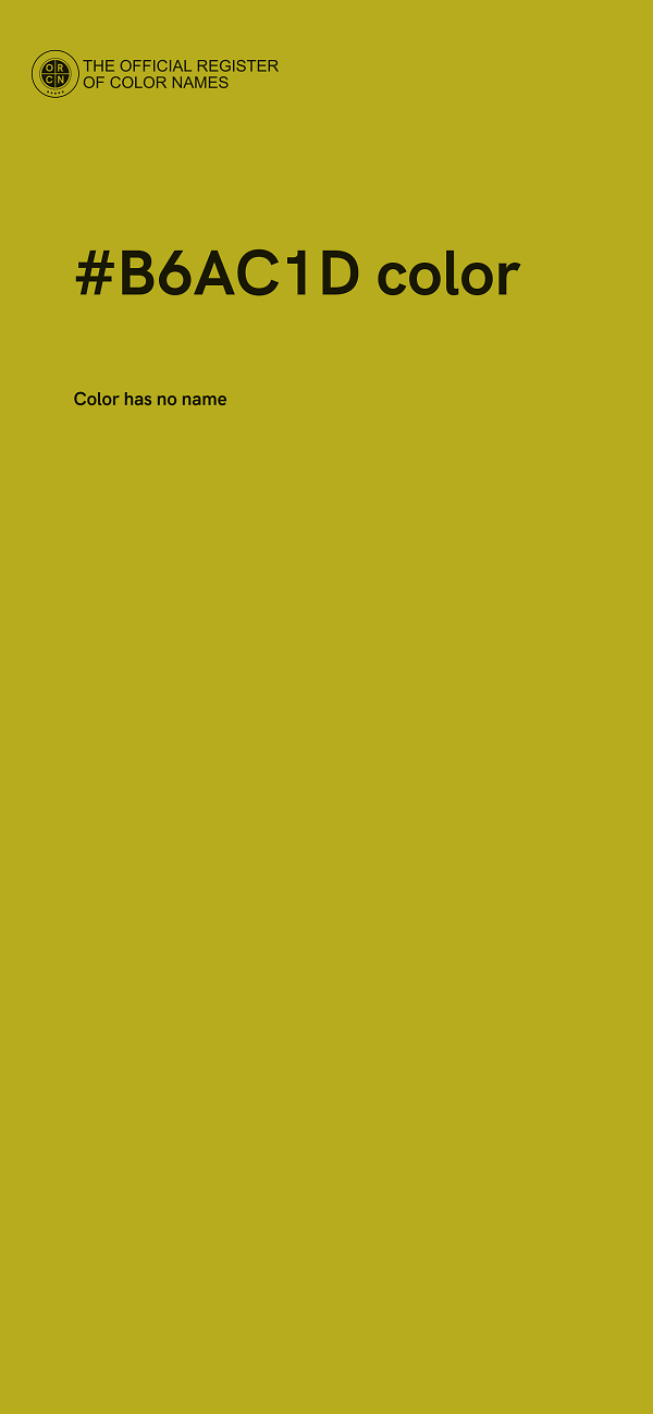#B6AC1D color image