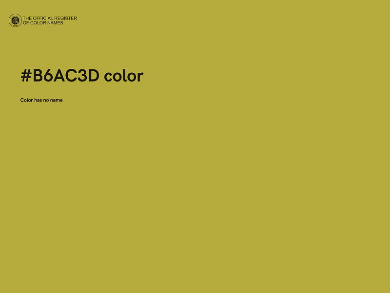 #B6AC3D color image