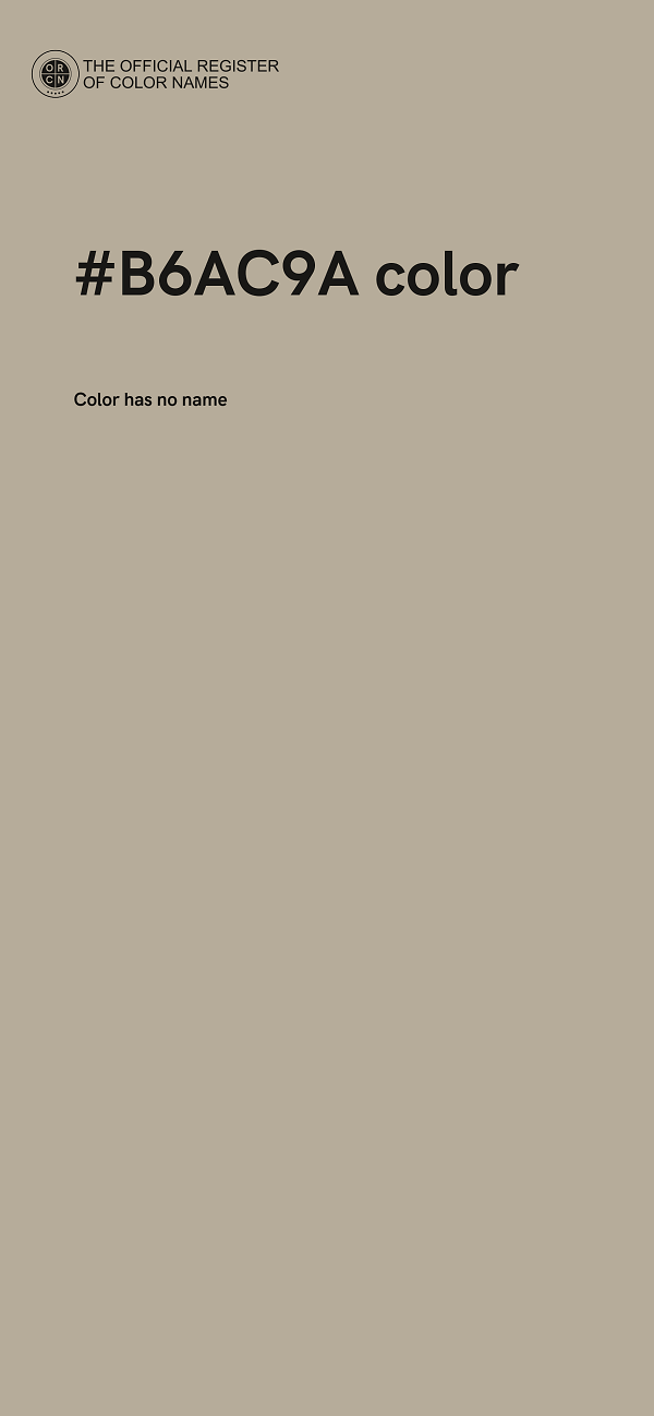 #B6AC9A color image