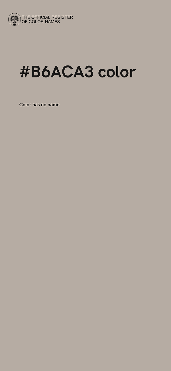 #B6ACA3 color image