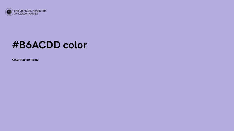 #B6ACDD color image
