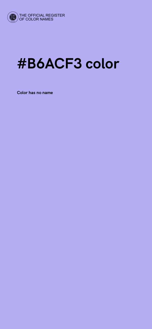 #B6ACF3 color image
