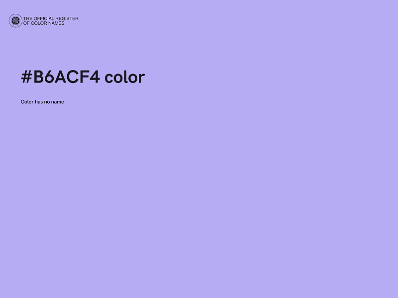 #B6ACF4 color image