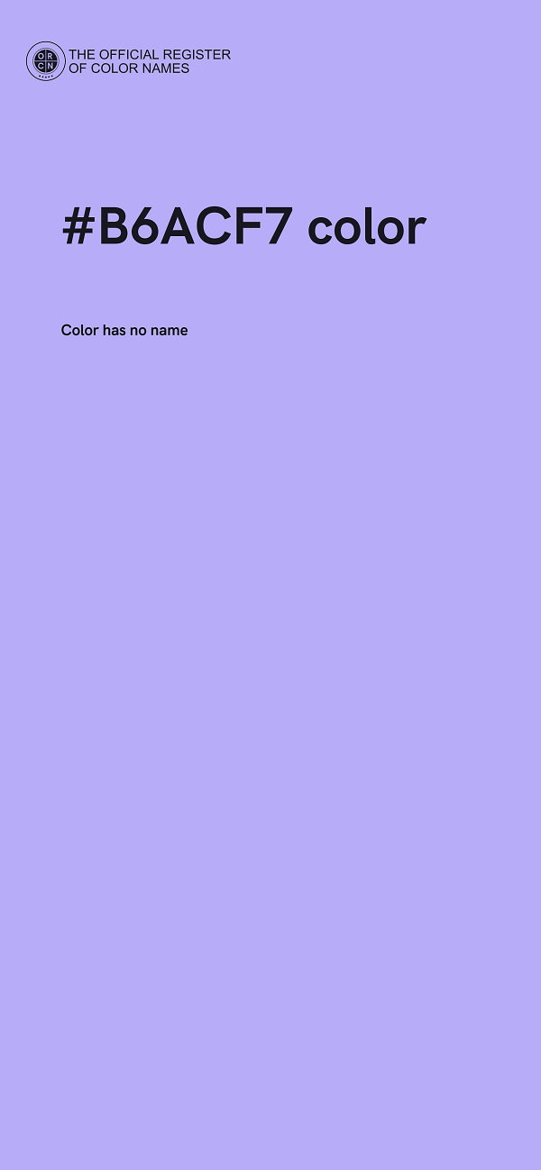 #B6ACF7 color image