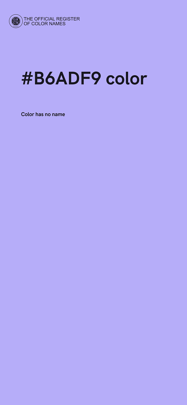 #B6ADF9 color image