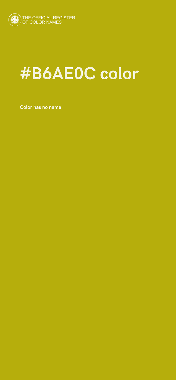 #B6AE0C color image