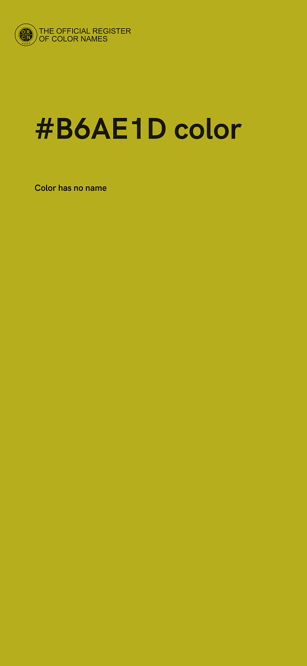 #B6AE1D color image