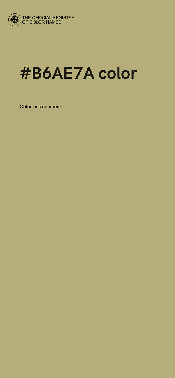 #B6AE7A color image