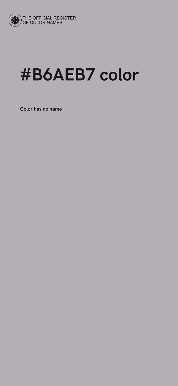 #B6AEB7 color image