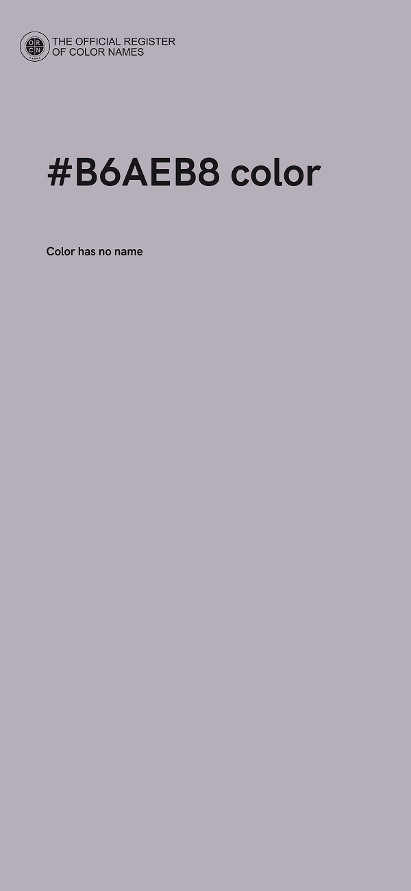 #B6AEB8 color image