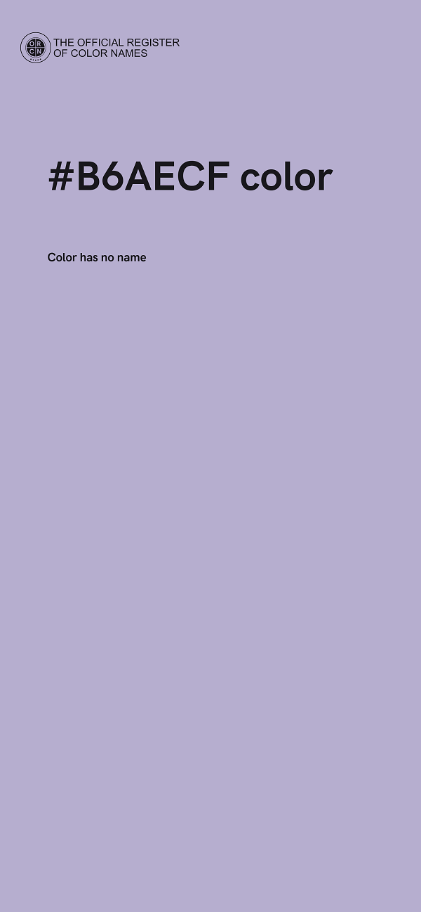 #B6AECF color image