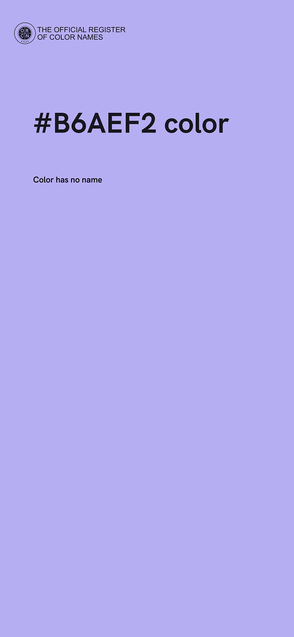 #B6AEF2 color image