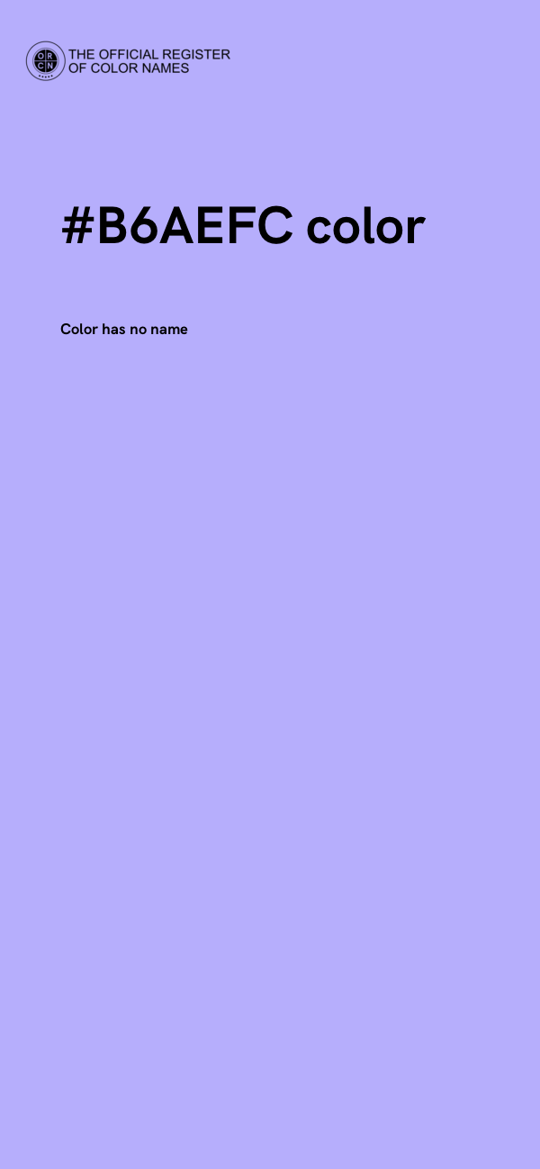 #B6AEFC color image