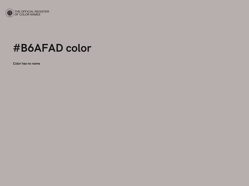 #B6AFAD color image