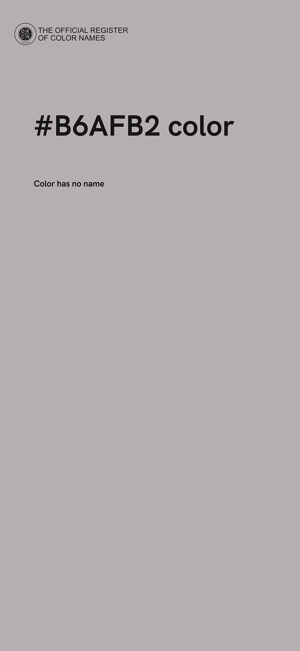 #B6AFB2 color image