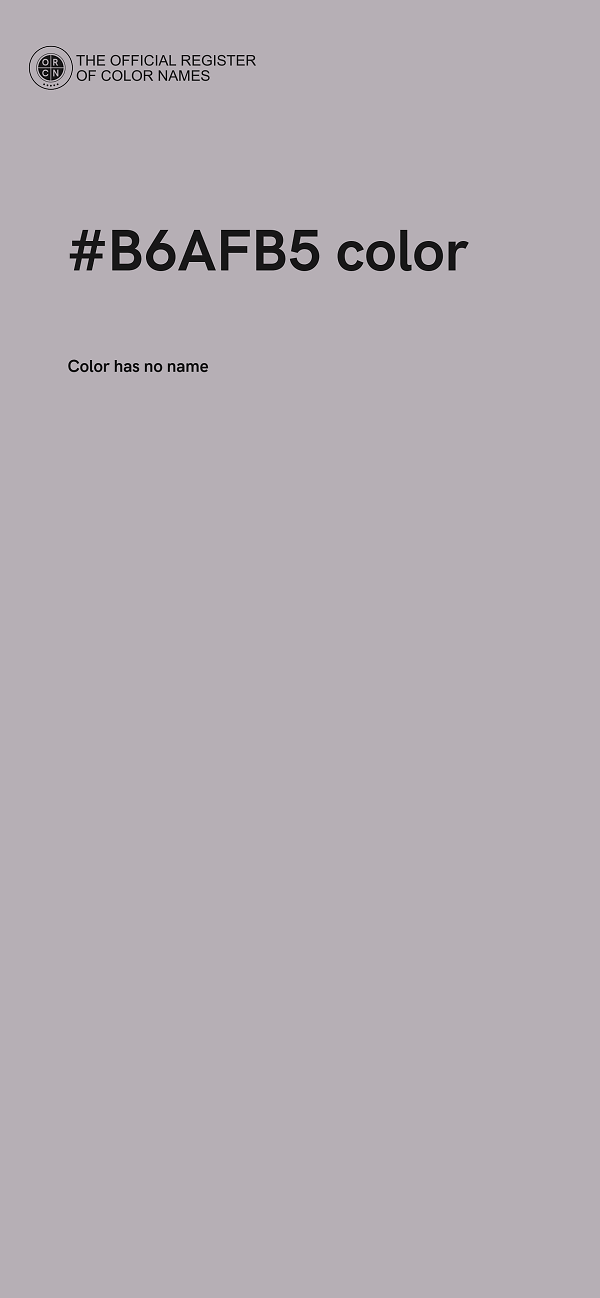 #B6AFB5 color image