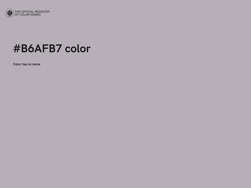#B6AFB7 color image