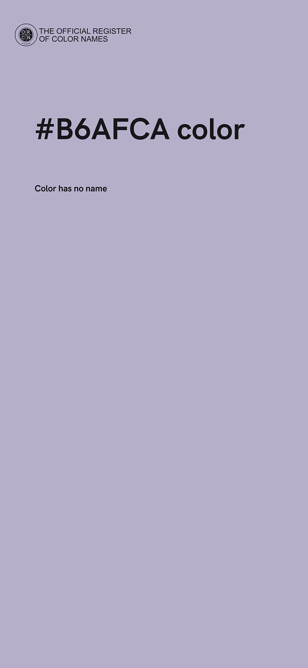 #B6AFCA color image