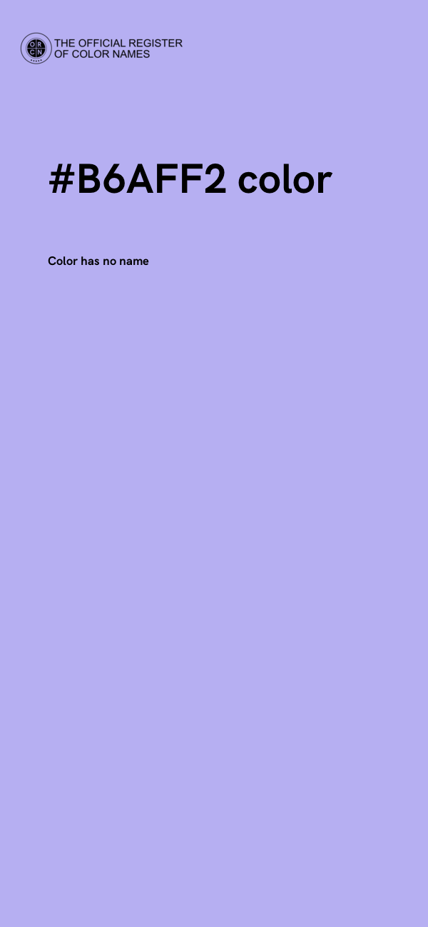 #B6AFF2 color image