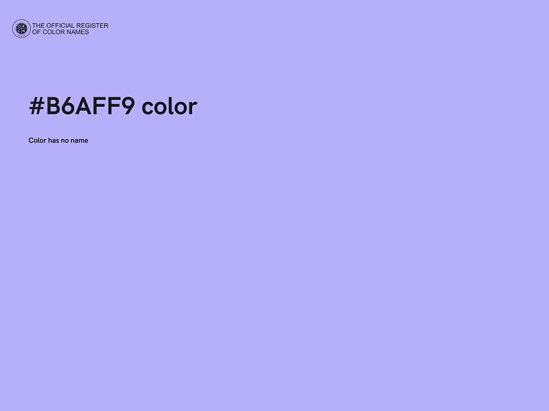 #B6AFF9 color image
