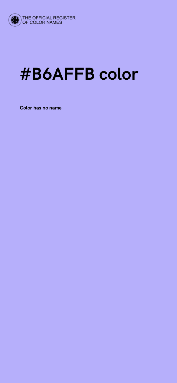 #B6AFFB color image