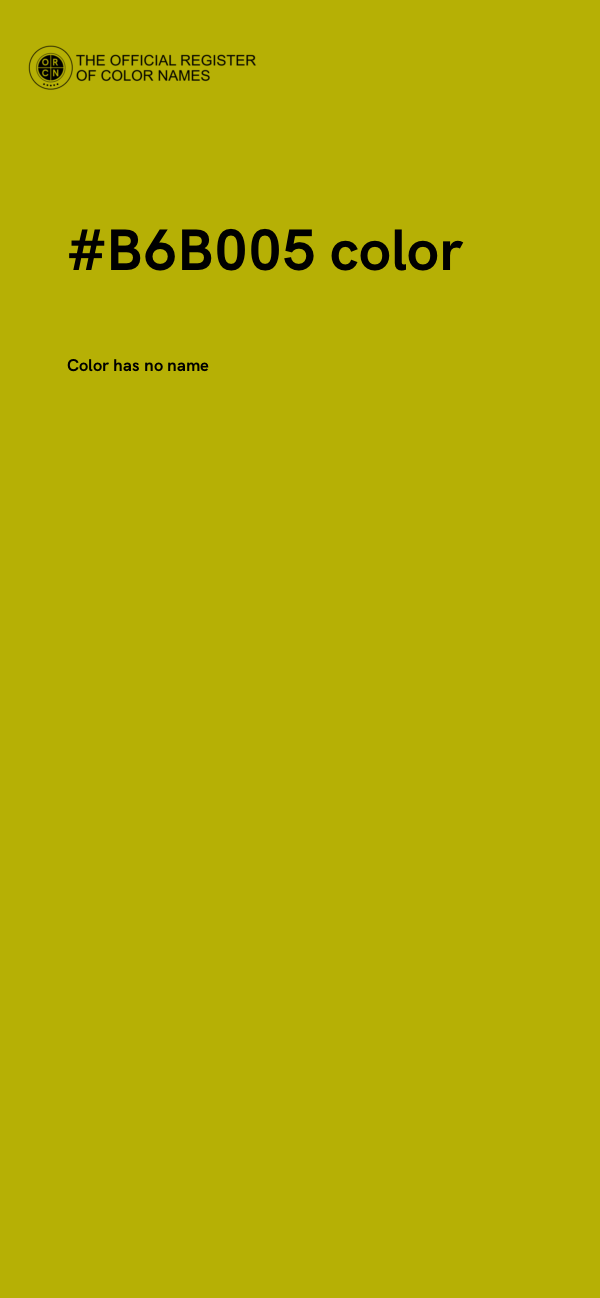 #B6B005 color image
