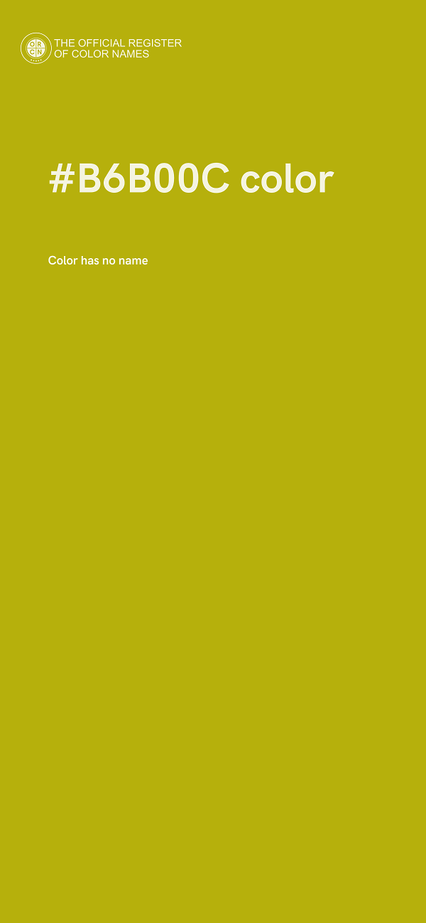 #B6B00C color image