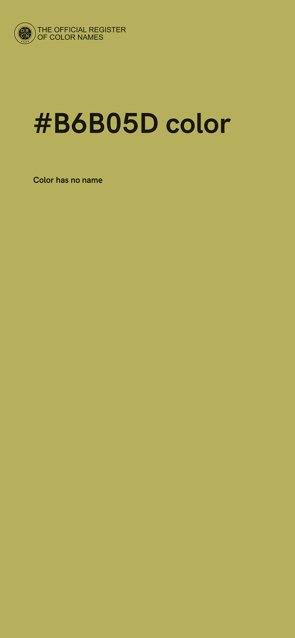 #B6B05D color image