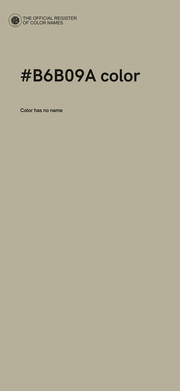 #B6B09A color image