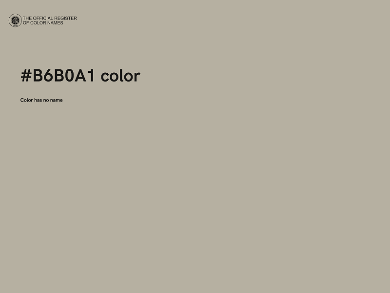 #B6B0A1 color image