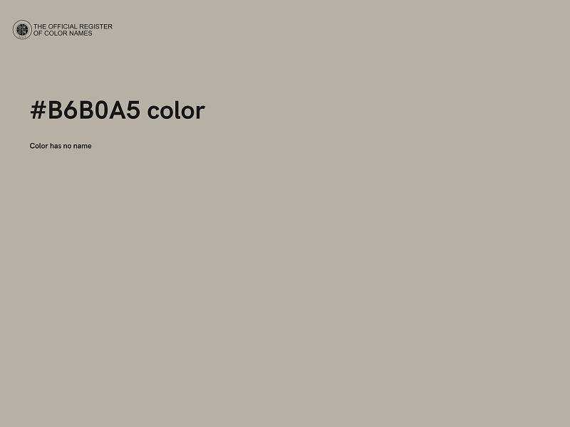 #B6B0A5 color image