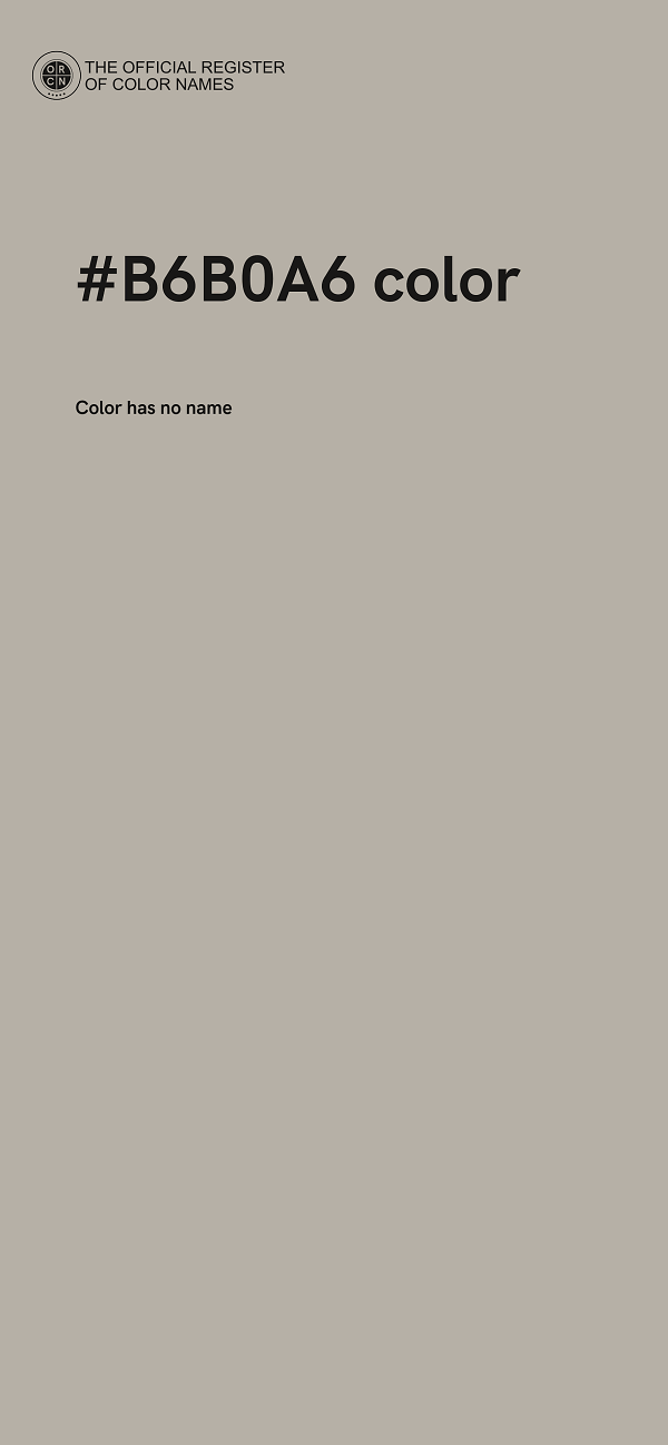 #B6B0A6 color image