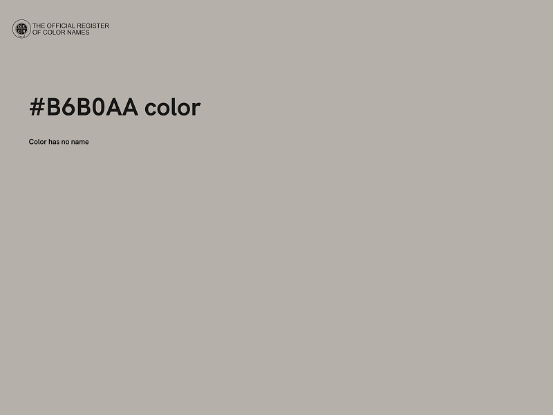 #B6B0AA color image