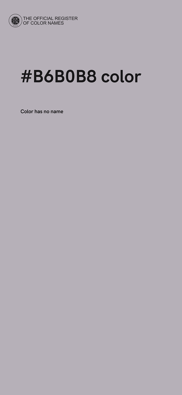 #B6B0B8 color image