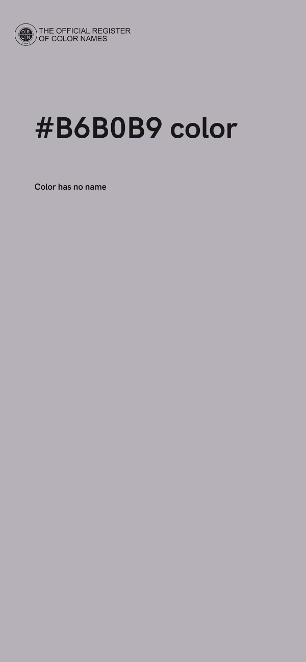 #B6B0B9 color image