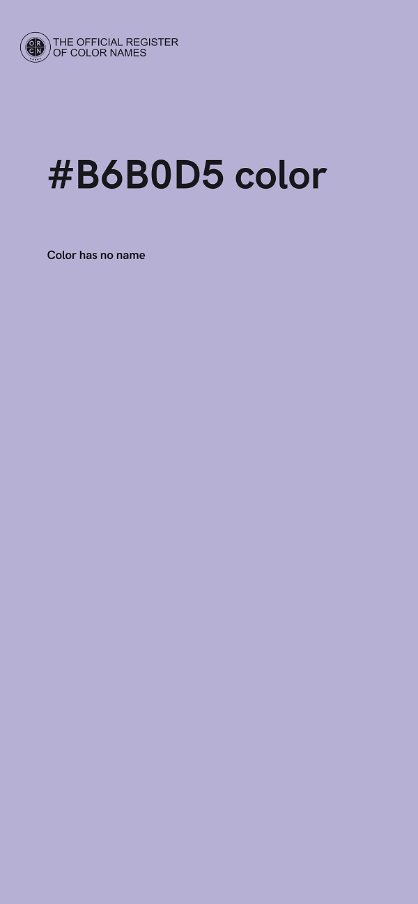 #B6B0D5 color image