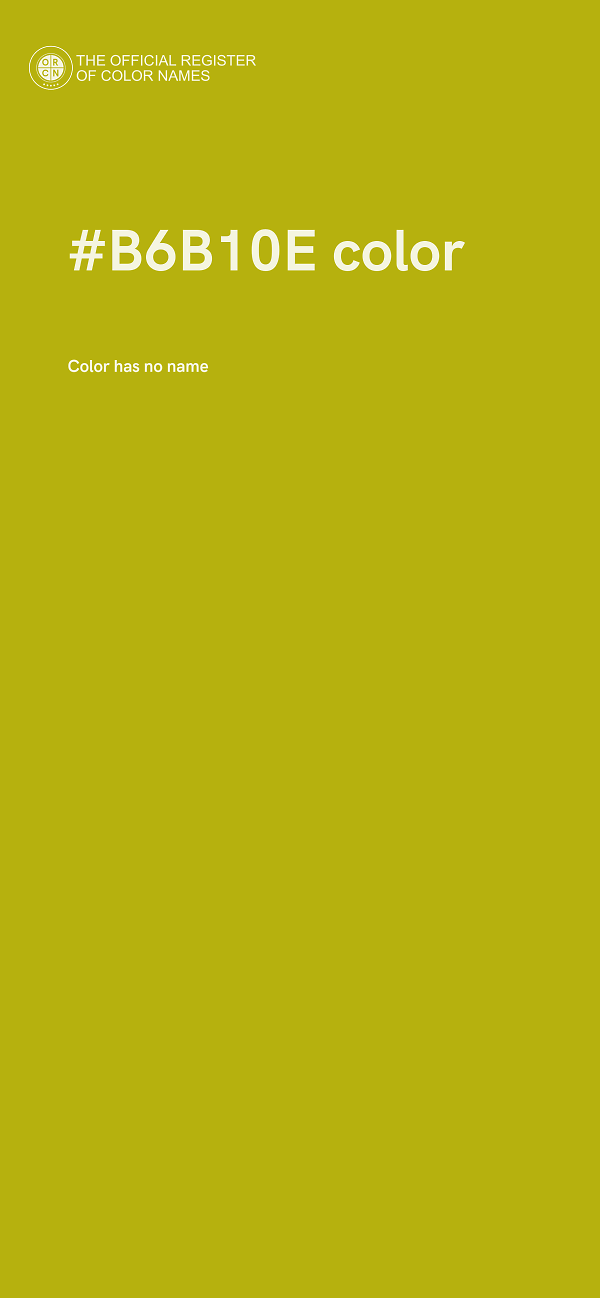 #B6B10E color image