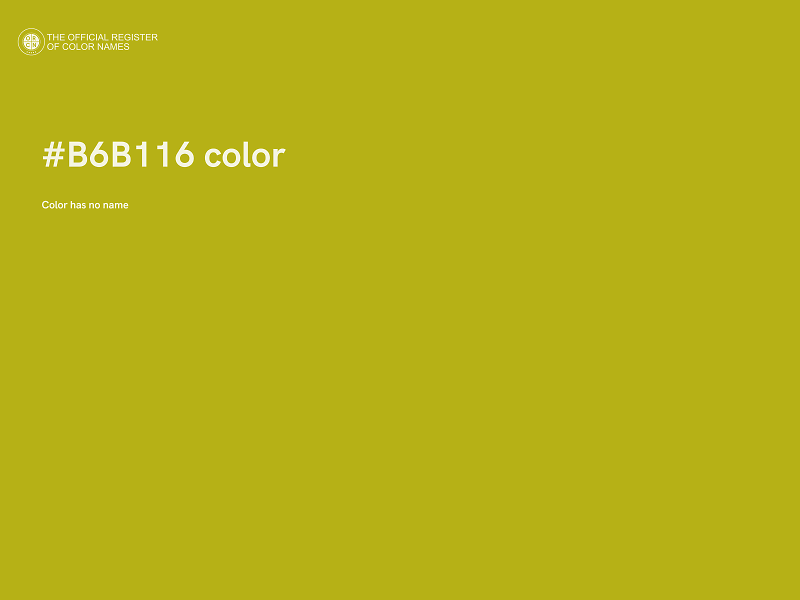 #B6B116 color image