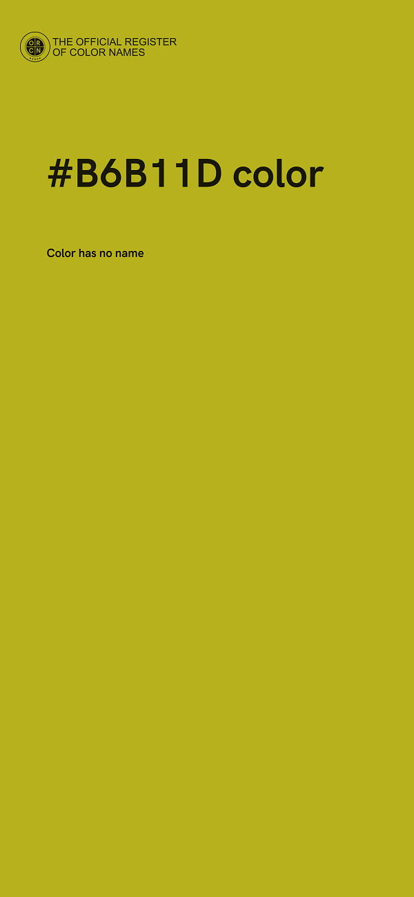 #B6B11D color image
