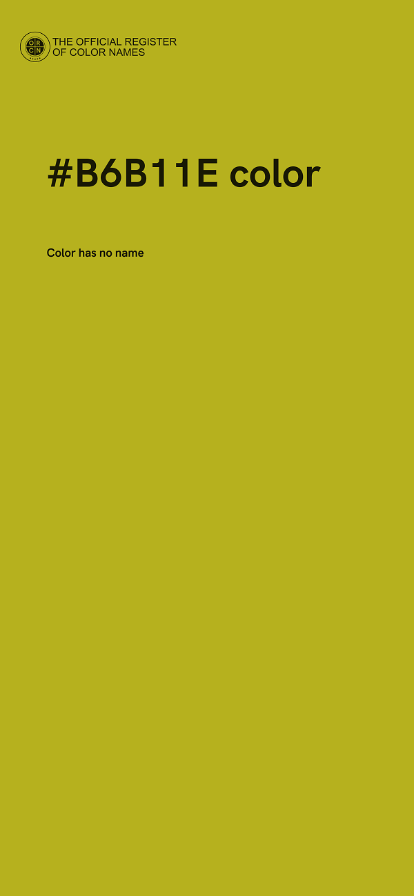 #B6B11E color image