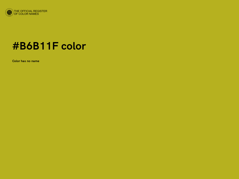 #B6B11F color image