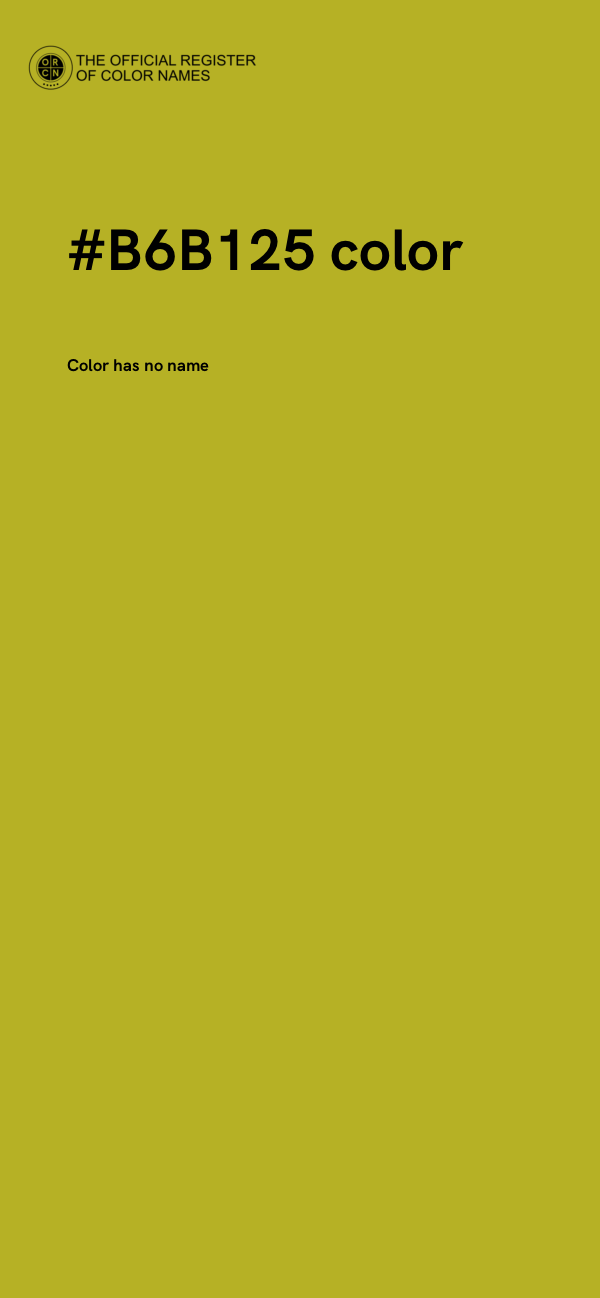 #B6B125 color image