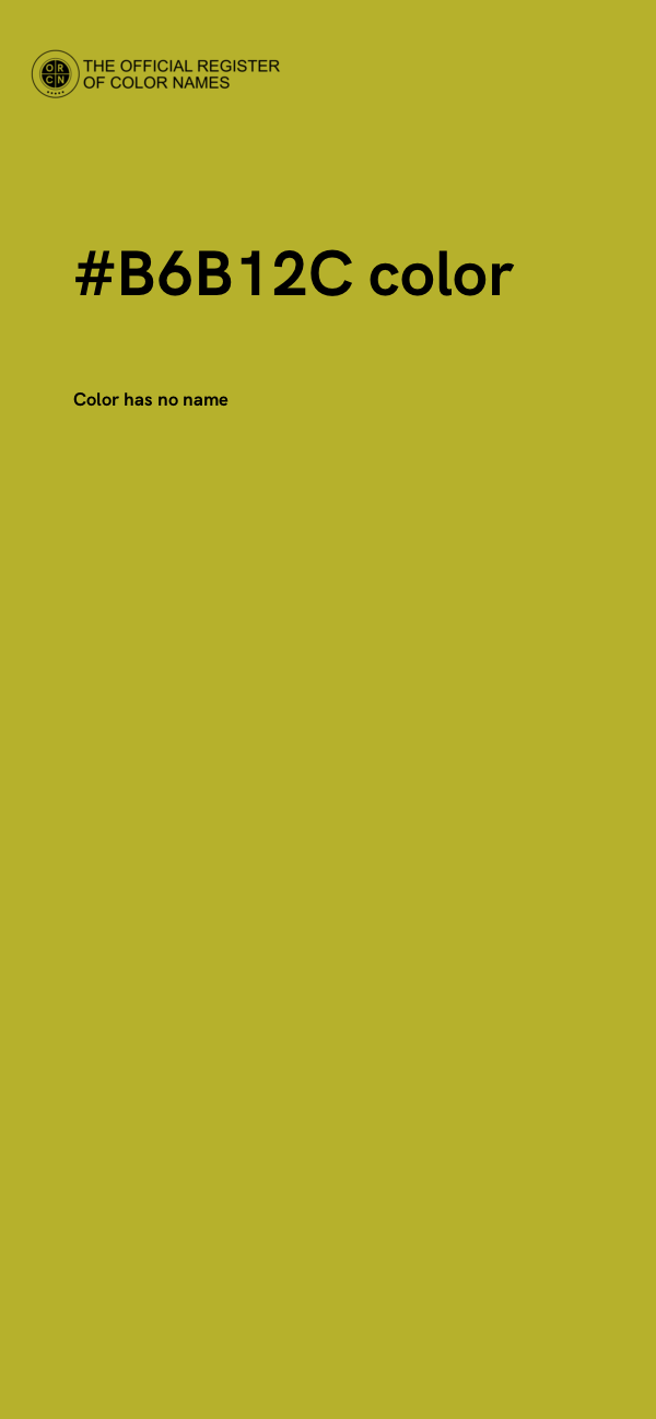#B6B12C color image
