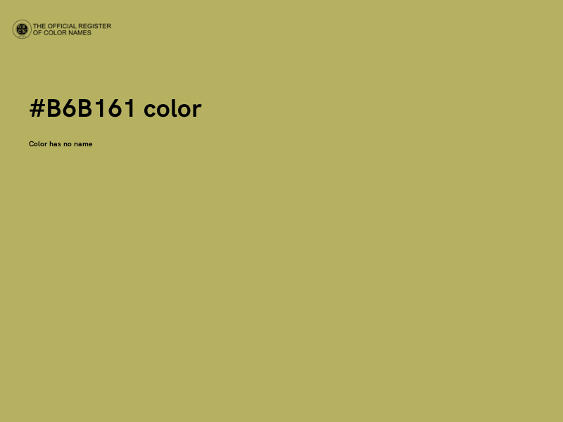 #B6B161 color image